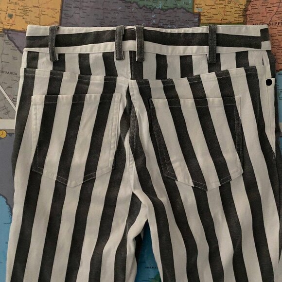 Cut 25 Yigal Azrouel Cool Striped Stretchy Jeans - Picture 7 of 13